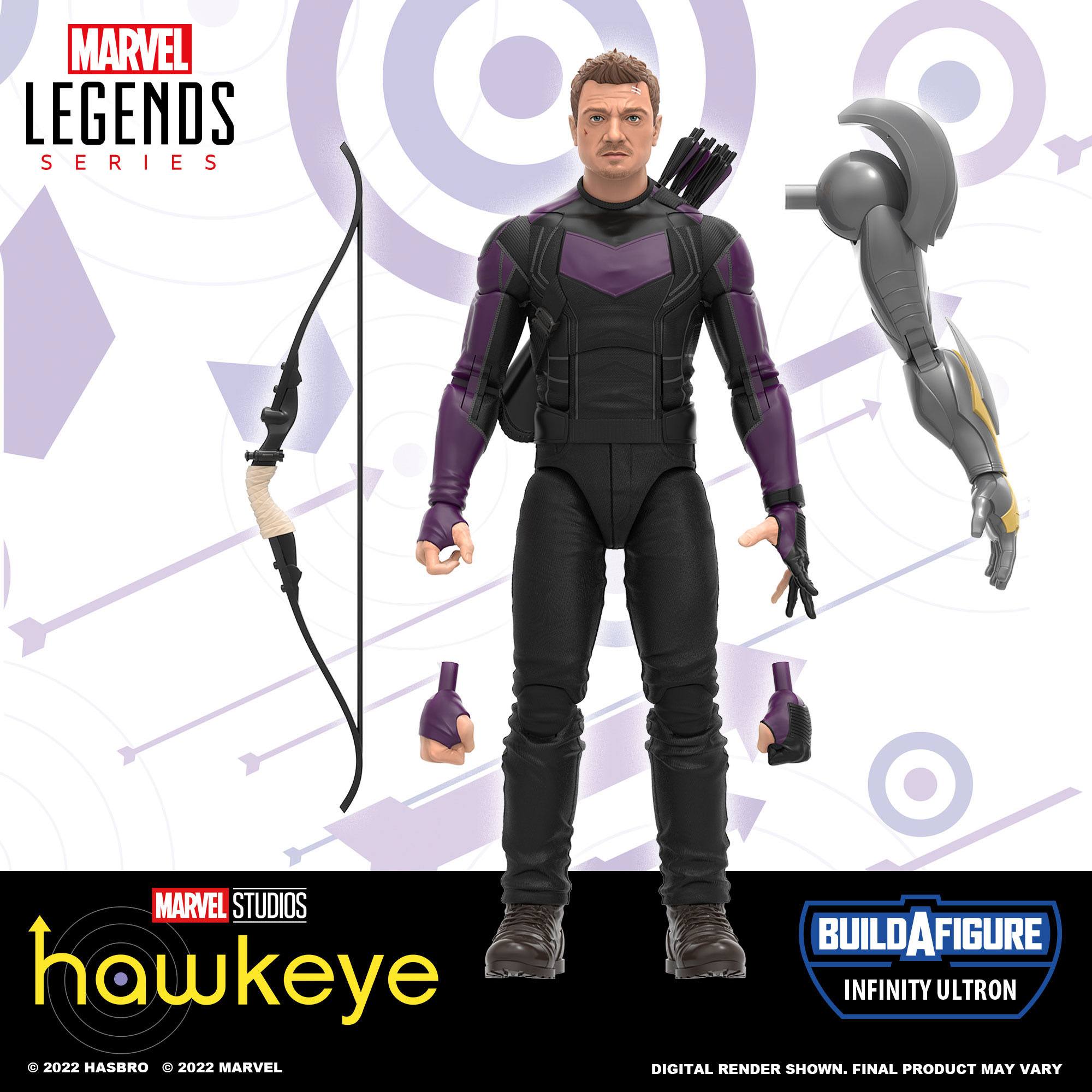 Marvel Legends Series Action Figure - Infinity Ultron Build - A - Figure (BAF) Hawkeye