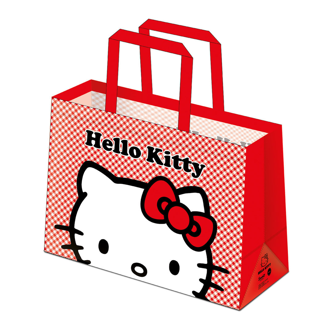 Hello Kitty (Peeking) Branded Reusable Shopping Tote Bag