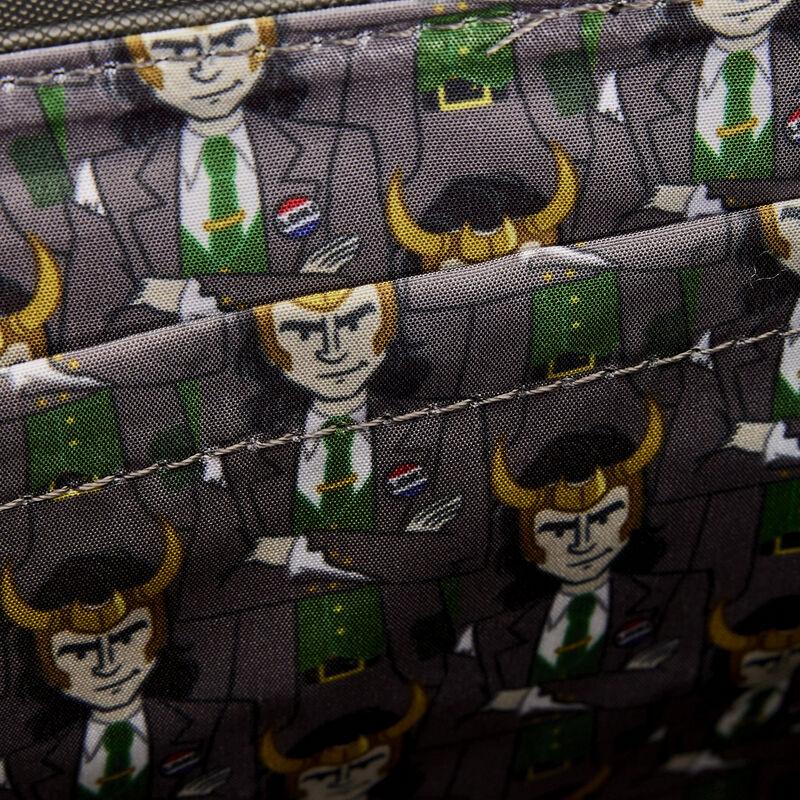 Loungefly Vegan Leather Loki for President Cosplay Adjustable Crossbody Bag