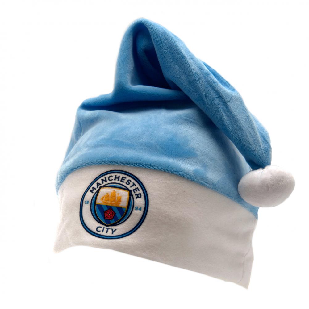 Manchester City Football Club Novelty Santa Hat for Fans