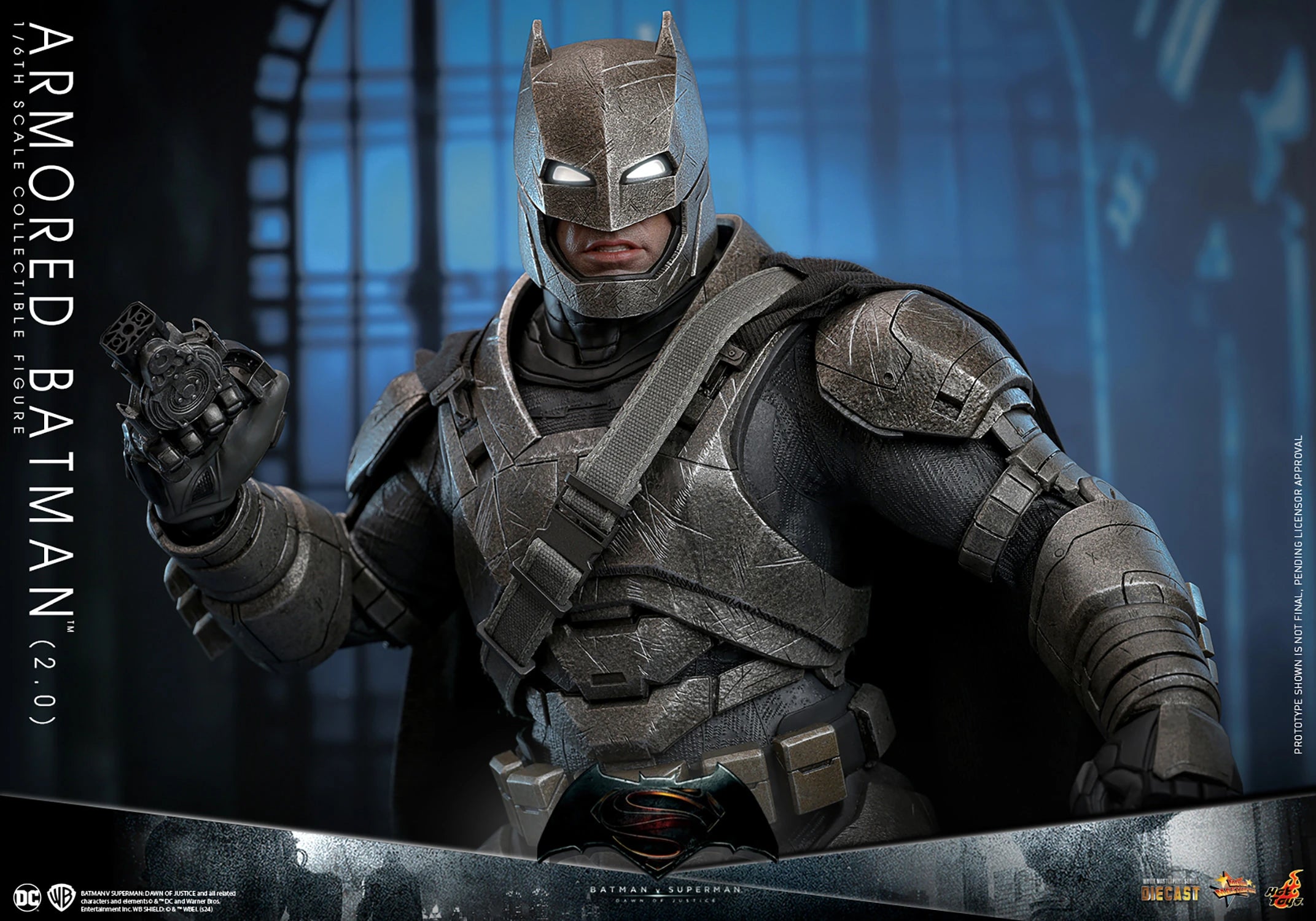 Hot Toys Highly Detailed 1/6th Scale Collectible Figure of Armored Batman (2.0) from Batman v Superman: Dawn of Justice