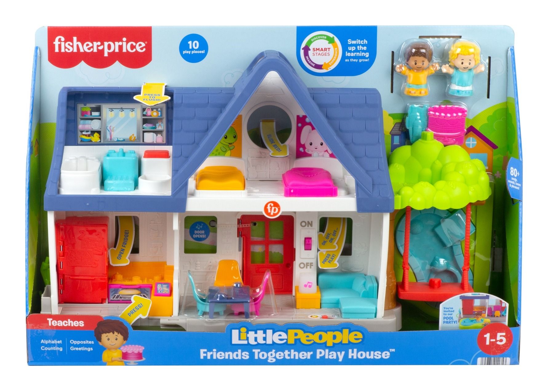 Fisher Price Little People Interactive Let's Play Home House Playset