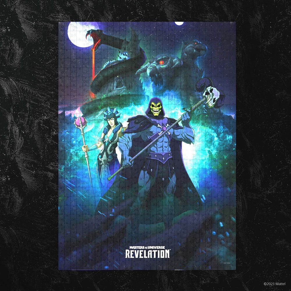 1000-Piece Masters of the Universe Revelation Jigsaw Puzzle Featuring Skeletor and Evil-Lyn