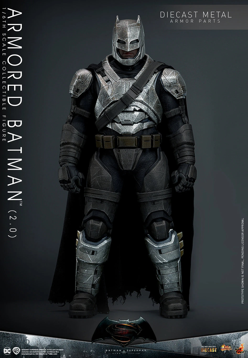 Hot Toys Highly Detailed 1/6th Scale Collectible Figure of Armored Batman (2.0) from Batman v Superman: Dawn of Justice