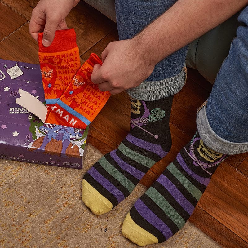 He-Man and the Masters Of The Universe ‘Naughty’ Themed 12 Days Of Socks Advent Calendar - A Fun and Festive Sock Gift Set
