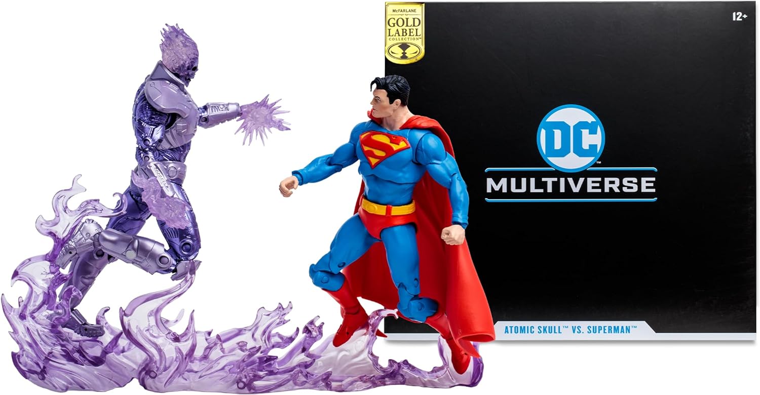 McFarlane DC Multiverse 7-Inch Gold Label 2-Pack: Atomic Skull vs. Superman Action Figures