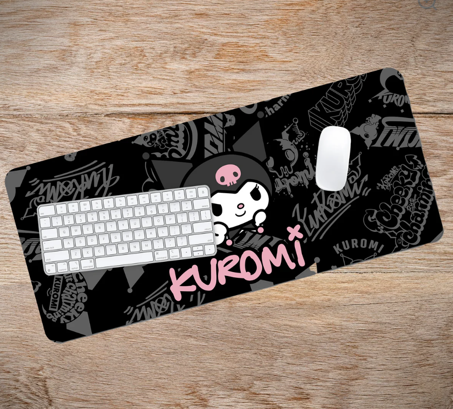 Stylish Hello Kitty & Friends Kuromi-themed Large-sized Desk Mat for Workspace Decoration