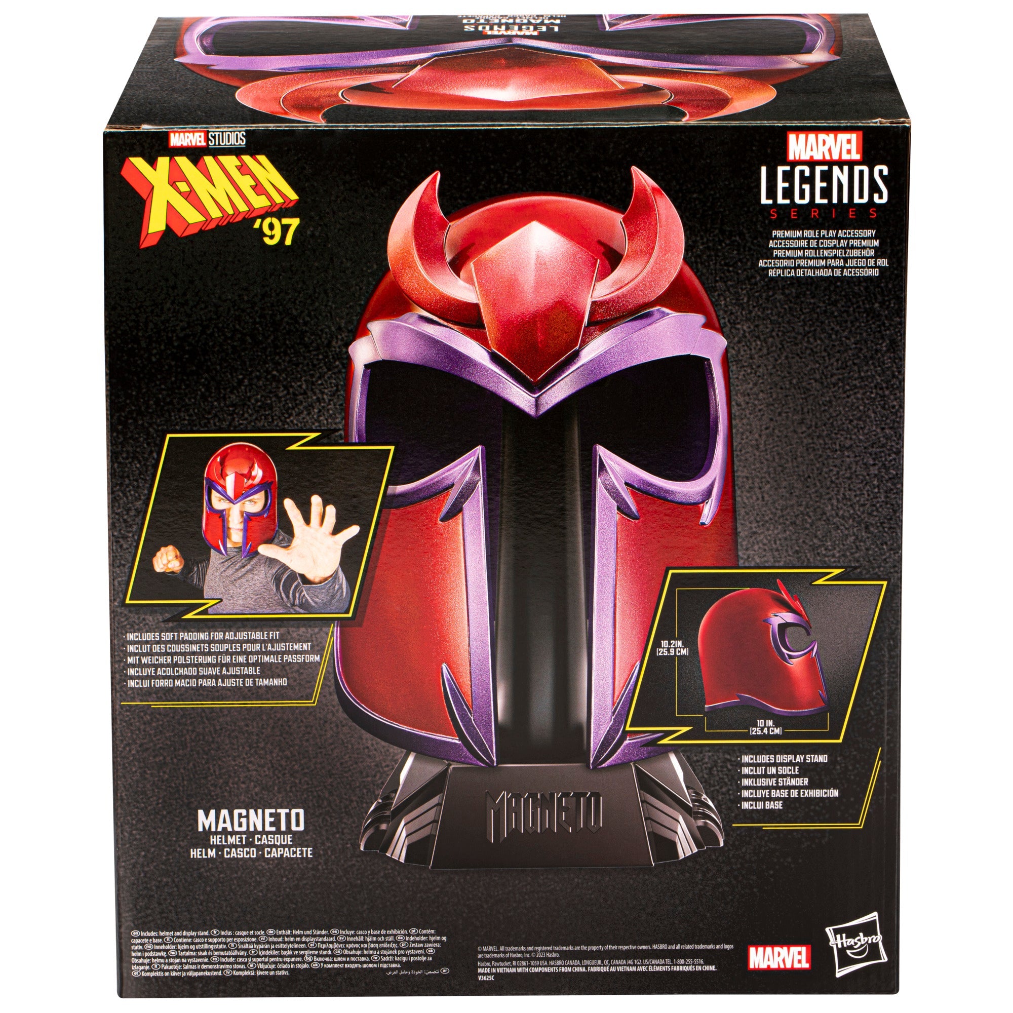 Marvel Legends 1/1 Scale Premium X-Men '97 Magneto Helmet for Roleplay