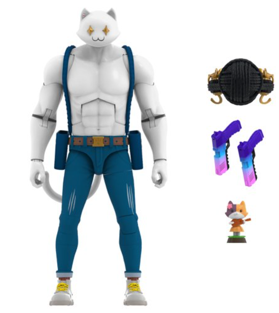 Fortnite Victory Royale Series 6 - inch Meowscles (Ghost) Collectible Action Figure