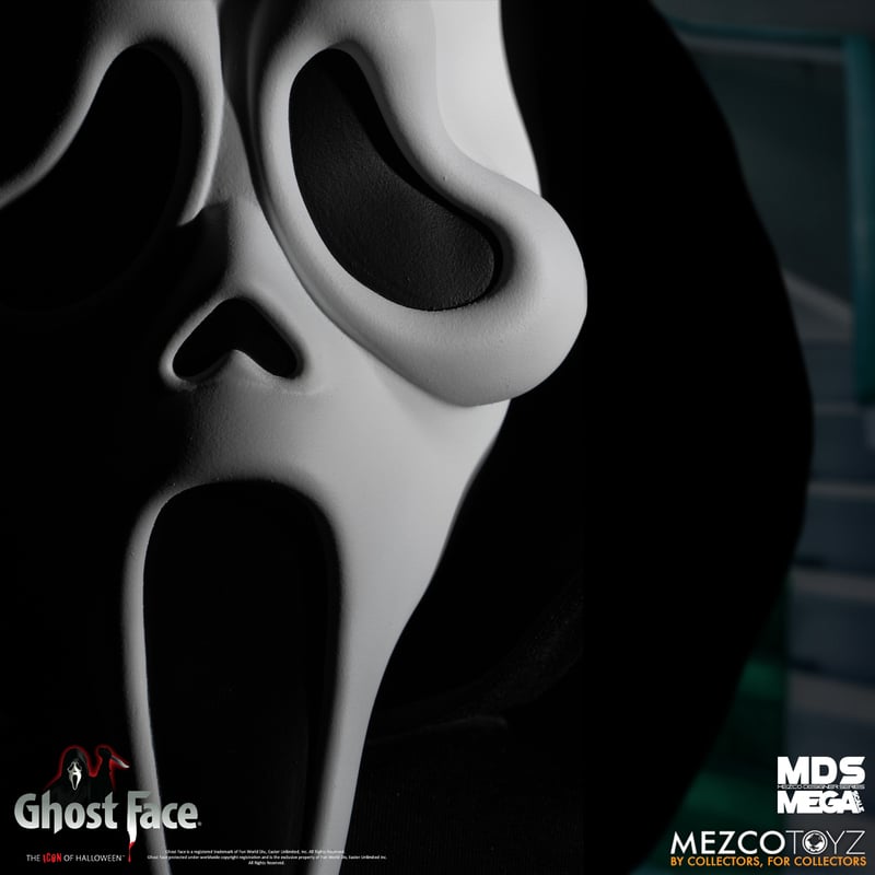 Mega Scale 15-inch Ghost Face Figure from Mezco Designer Series
