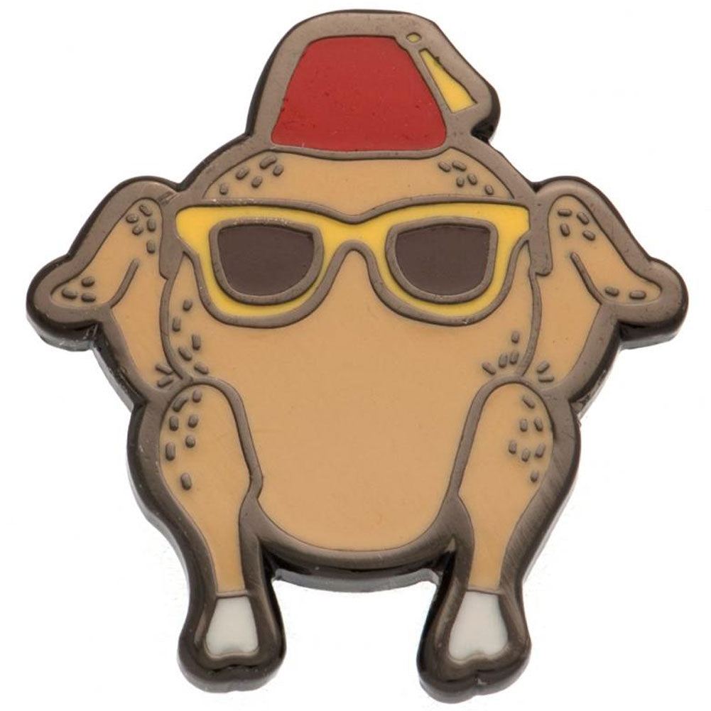 Cool Enamel Pin Badge Featuring Friends' Turkey