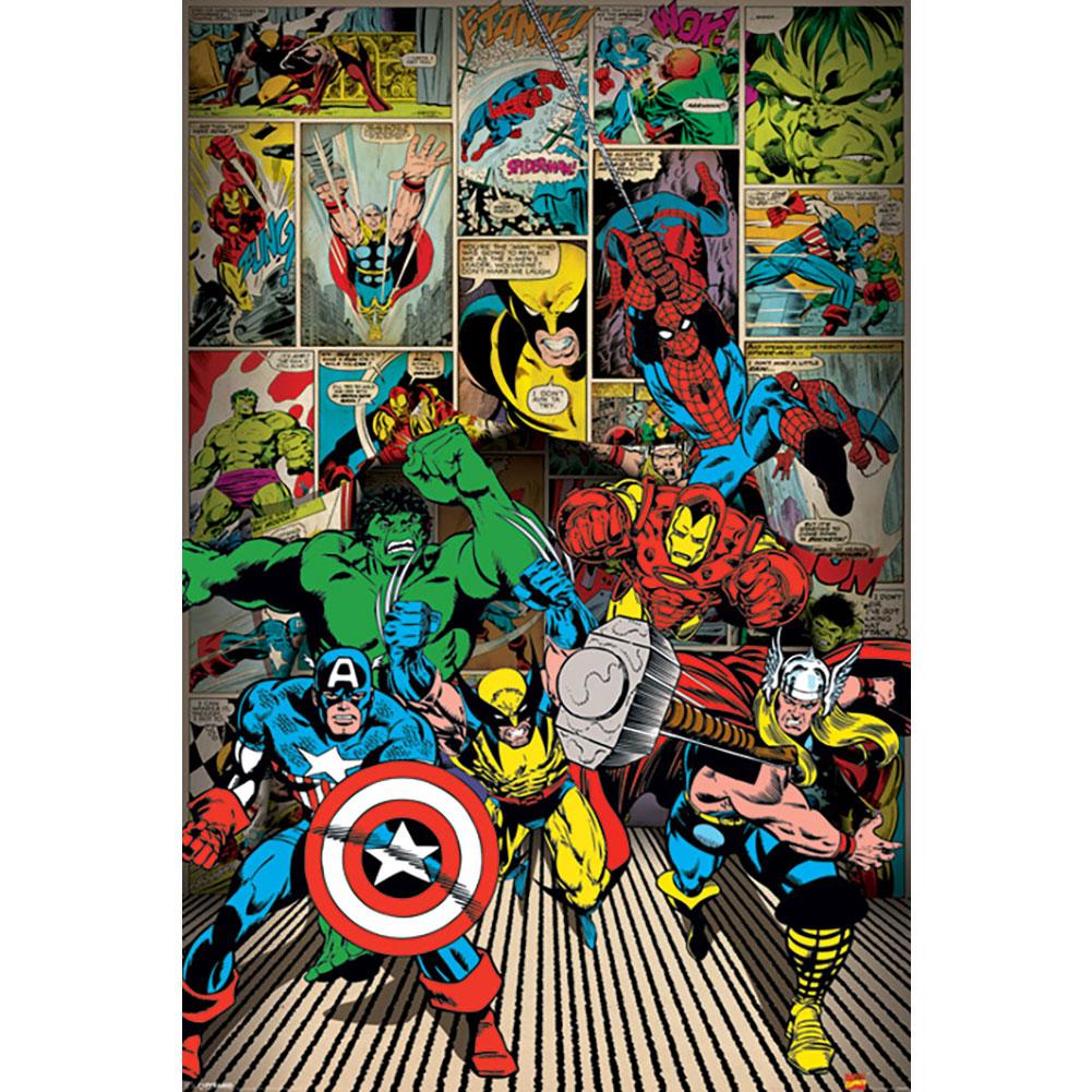 Fantastic Marvel Comics Superheroes Poster - A Stunning Wall Decor