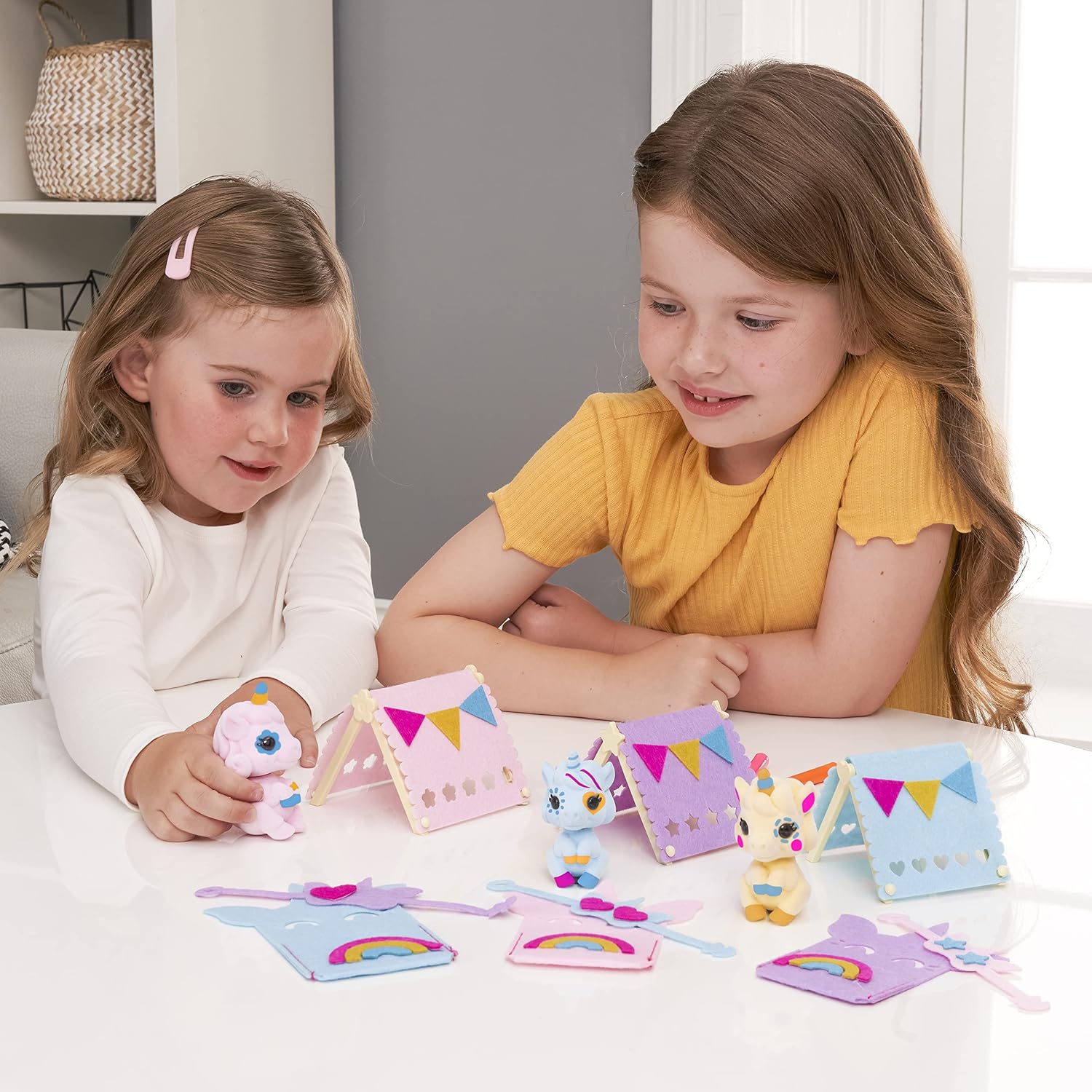 Fuzzikins Reusable Colouring Unicorn Sleepover Art Set for Endless Fun