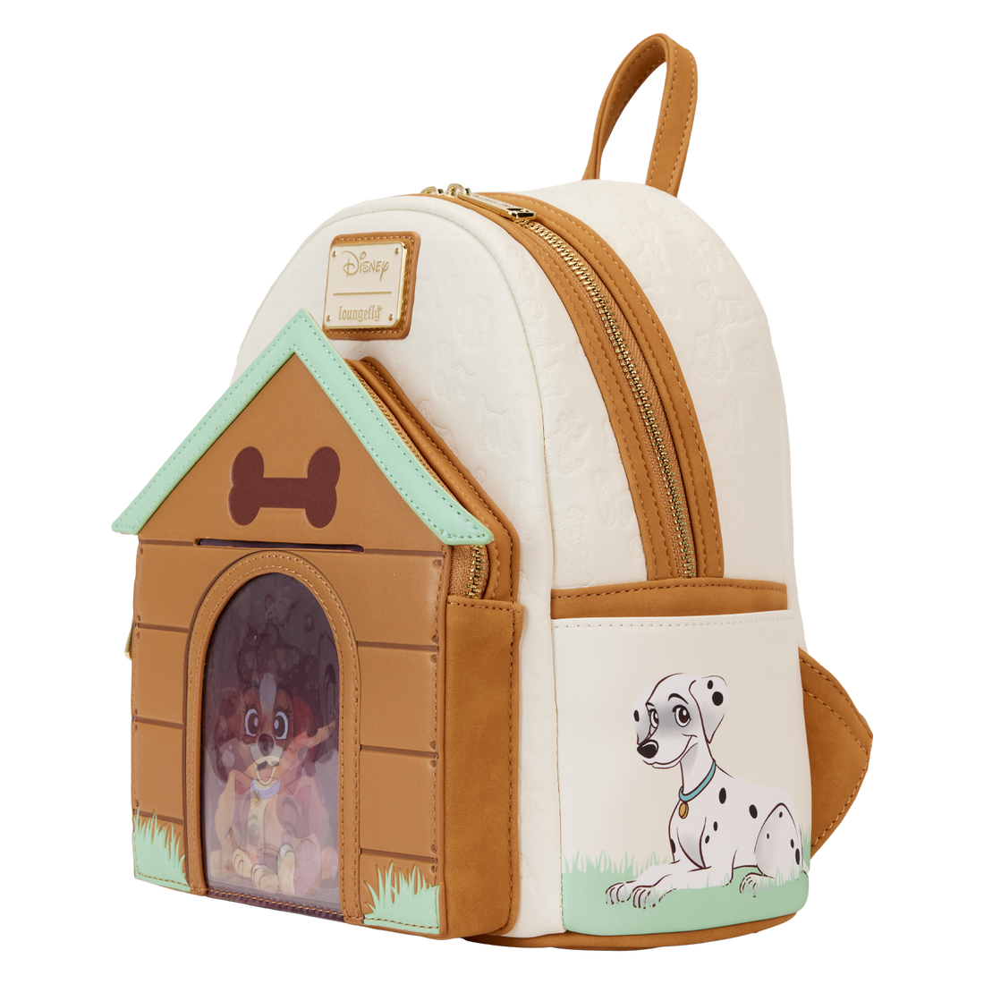 Loungefly Disney Adorable Dogs Triple Lenticular Vegan Leather Mini Backpack