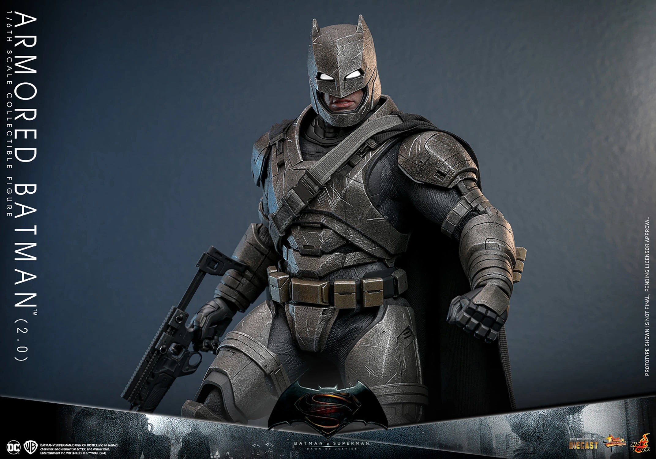 Hot Toys Highly Detailed 1/6th Scale Collectible Figure of Armored Batman (2.0) from Batman v Superman: Dawn of Justice