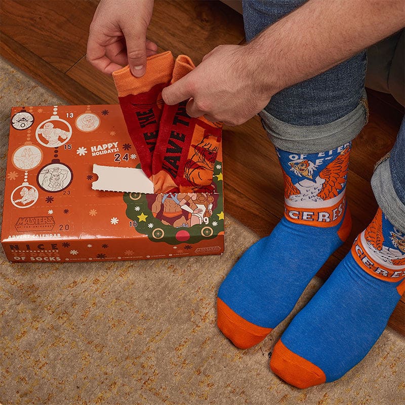 He-Man and the Masters of the Universe 12-Day Socks Advent Calendar - Premium Holiday Gift