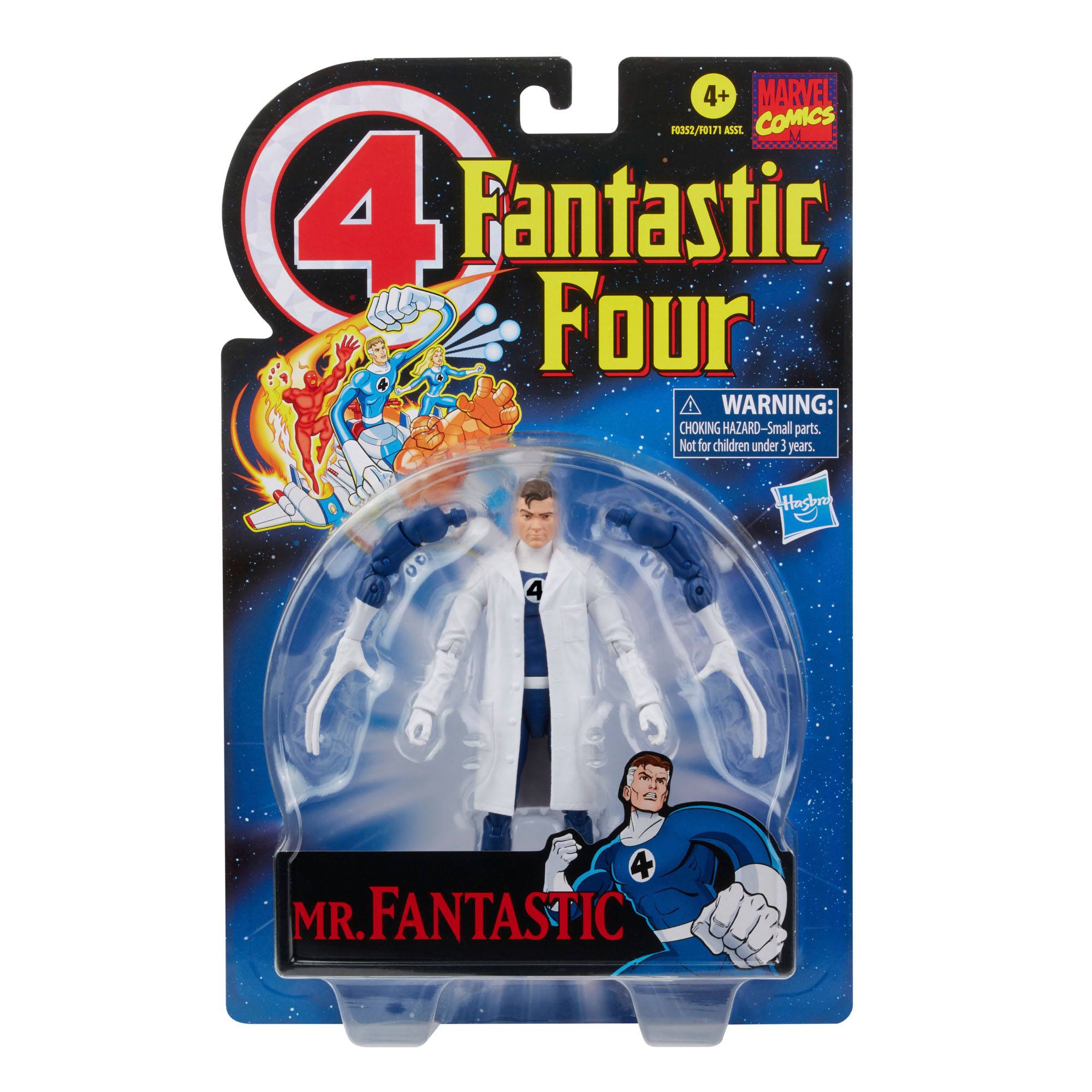 Marvel Legends Retro Style Action Figure Collection - Complete Fantastic Four Bundle with Six Figures