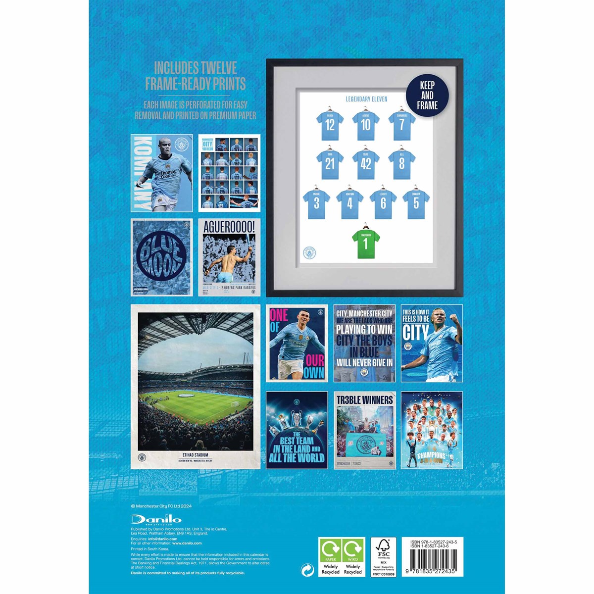 2025 Manchester City FC Premium Collectors Edition Calendar