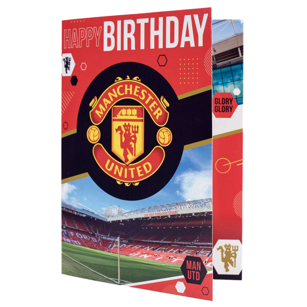 Manchester United Football Club Musical Birthday Greeting Card