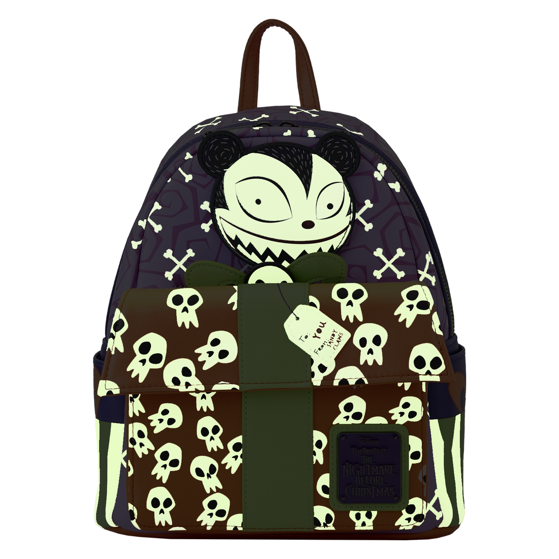 Loungefly Disney The Nightmare Before Christmas Glow-in-Dark Scary Teddy Mini Backpack
