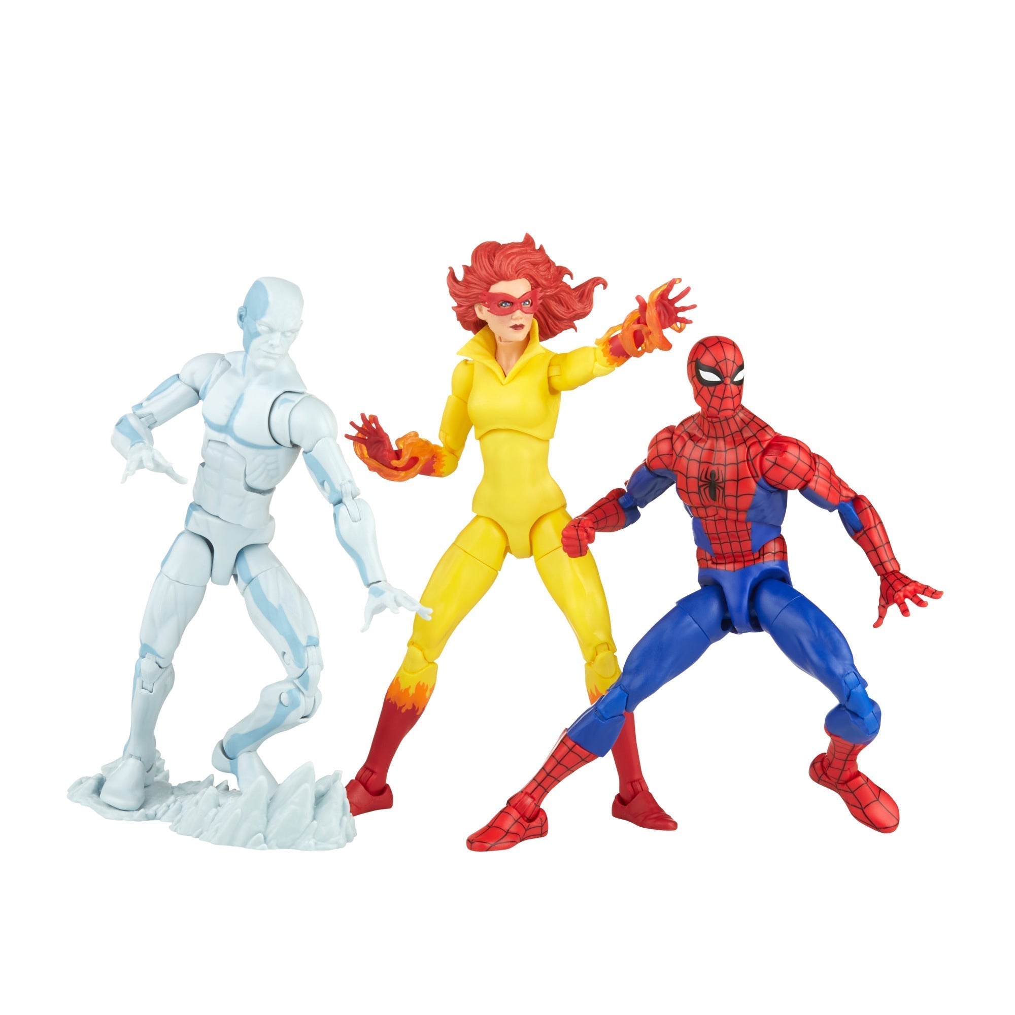 Marvel Legends Series Collectible 6 - Inch Action Figures 3 - Pack Featuring Spider - Man and His Amazing Friends