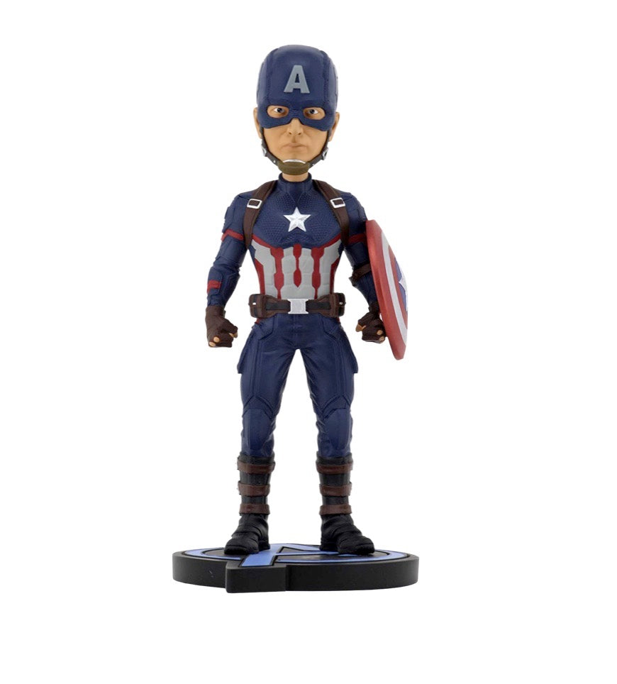 Collectible Marvel Avengers Captain America Head Knocker Action Figure