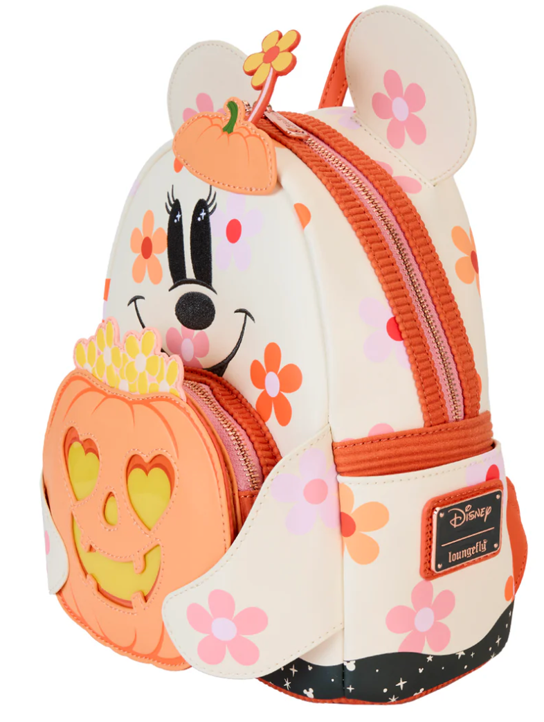 Loungefly Disney Halloween-themed Mini Backpack Featuring Glow-in-the-Dark Minnie