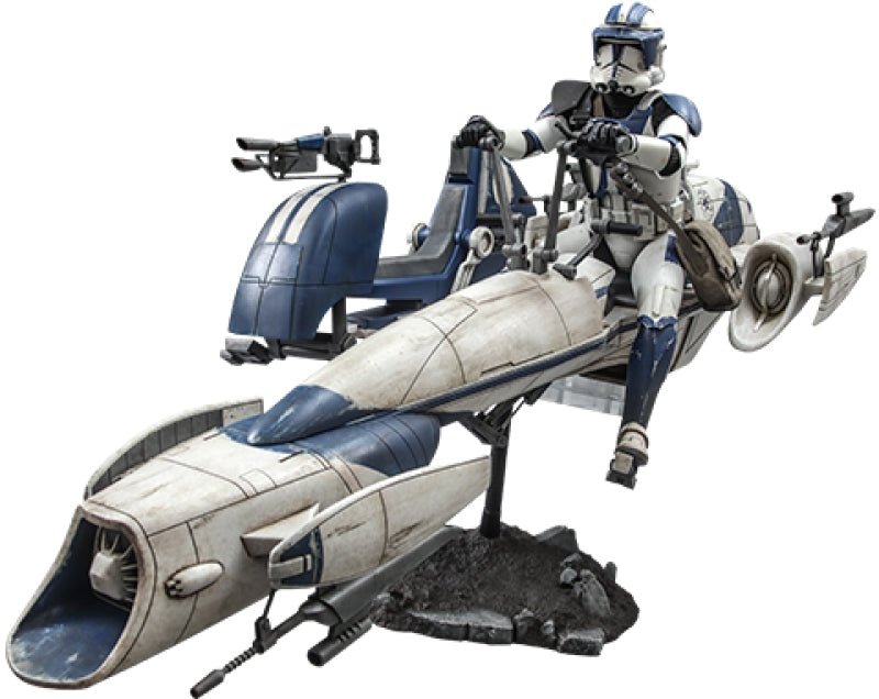 Hot Toys 1:6 Scale Star Wars Clone Wars Heavy - Weapons Trooper & BARC Speeder with Sidecar Set
