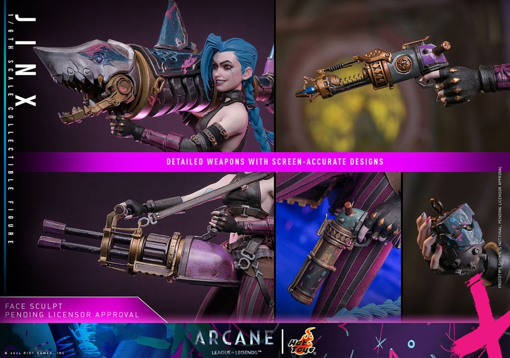 Hot Toys Collectible 1/6th Scale Figure of Arcane Jinx from League of Legends