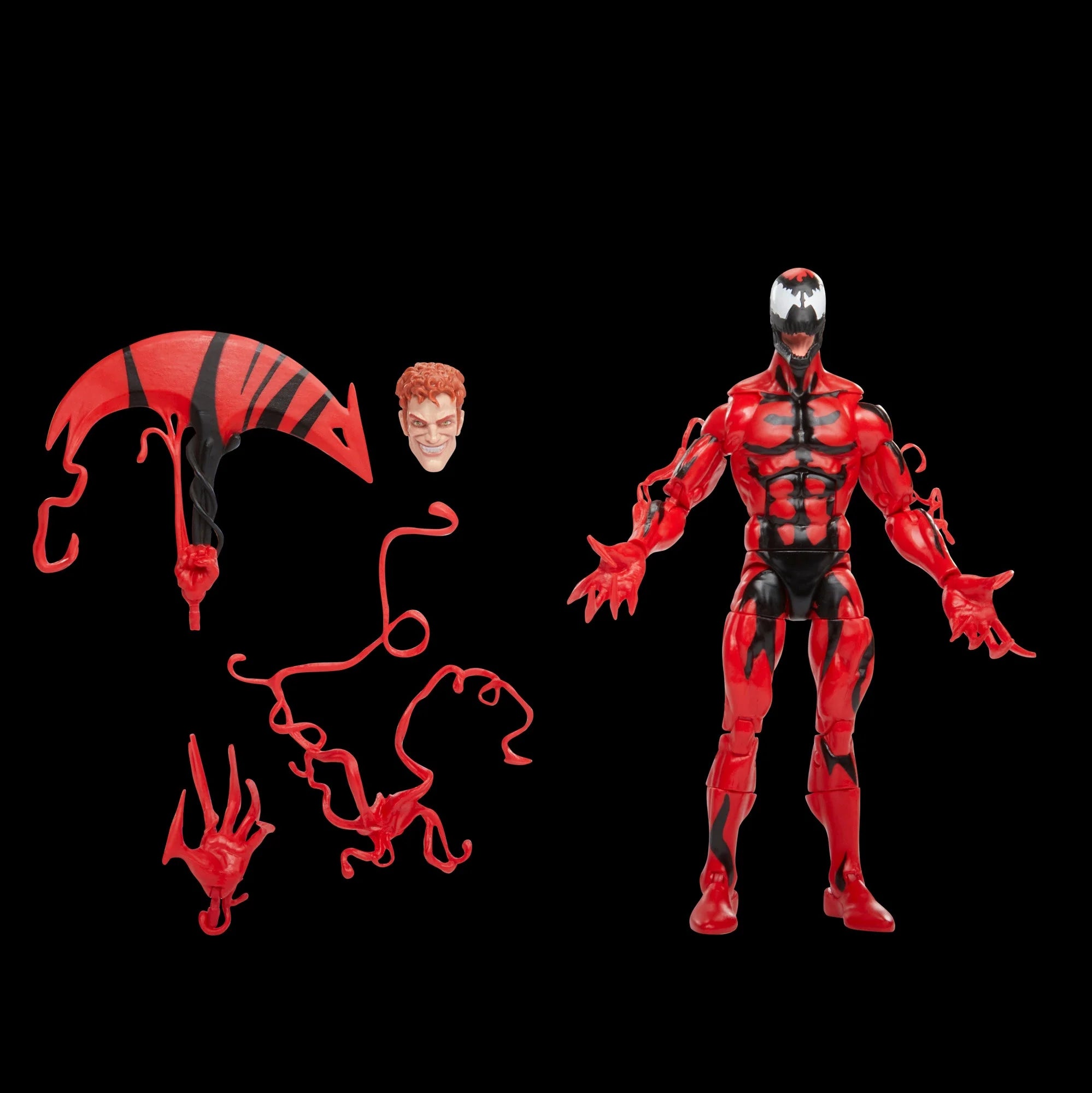 Marvel Legends Series Collectible 6-Inch Scale Action Figures Set of Spider-Man with Symbiote and Carnage