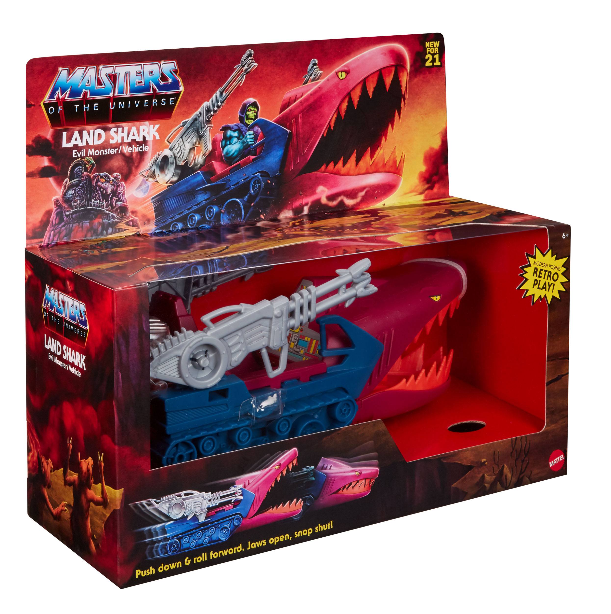 Masters of the Universe Origins Land Shark Toy Vehicle for Action Figure Compatibility