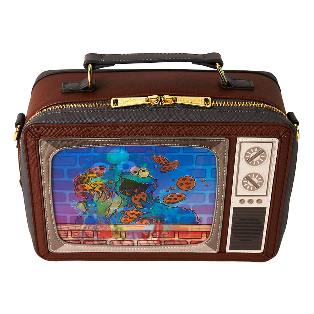 Loungefly Retro TV Style Sesame Street Adjustable Lenticular Crossbody Bag