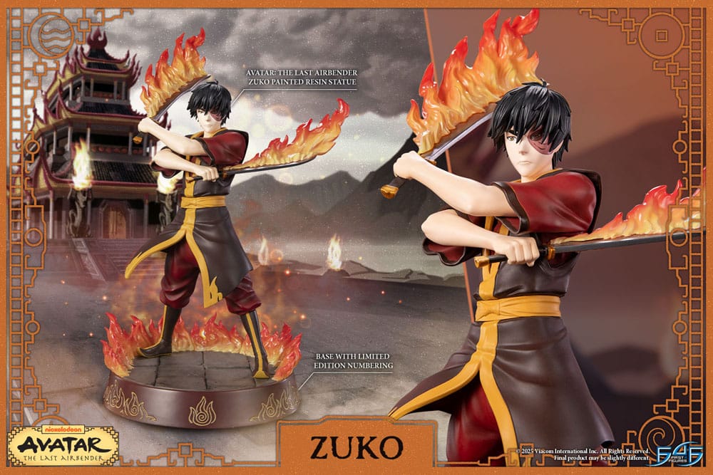 First 4 Figures Limited Edition Collectible Statue of Zuko from Avatar The Last Airbender