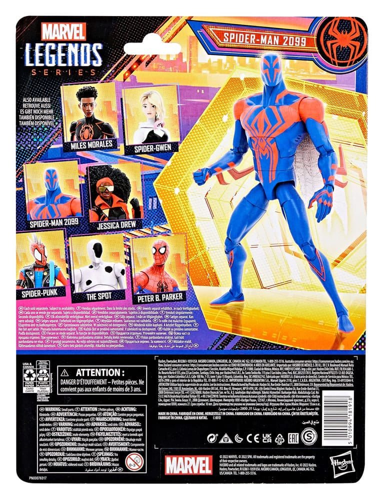 Marvel Legends Series 6 - Inch Action Figure: Spider - Man 2099 Inspired by Spider - Man: Across the Spider - Verse