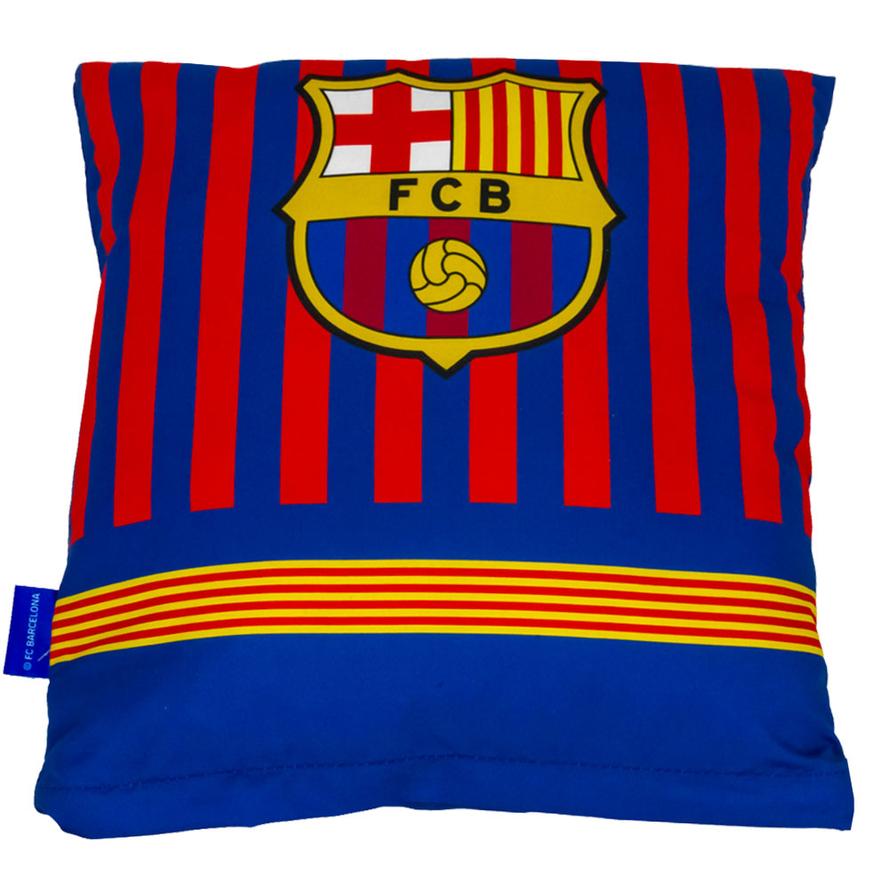 FC Barcelona Striped Decorative Cushion for Home and Fans