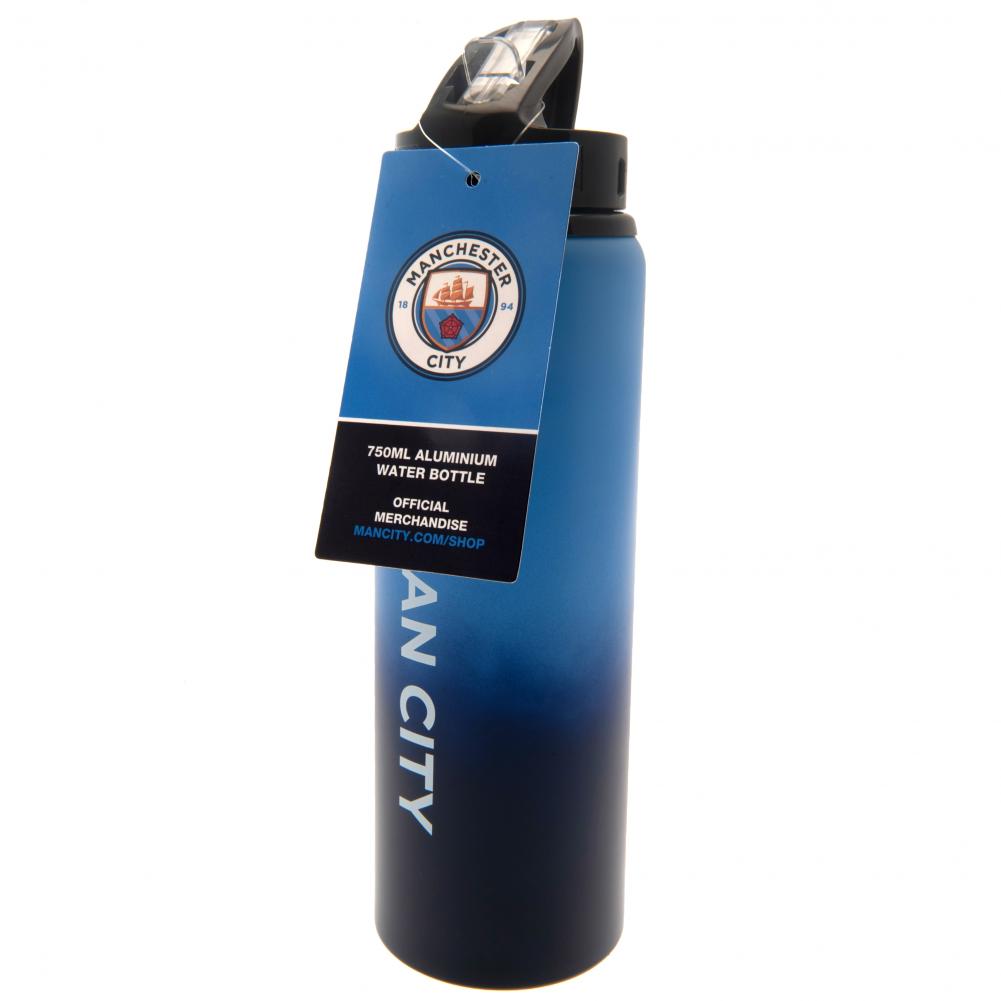 Extra Large Manchester City FC Aluminium Drink Bottle with Fade Design