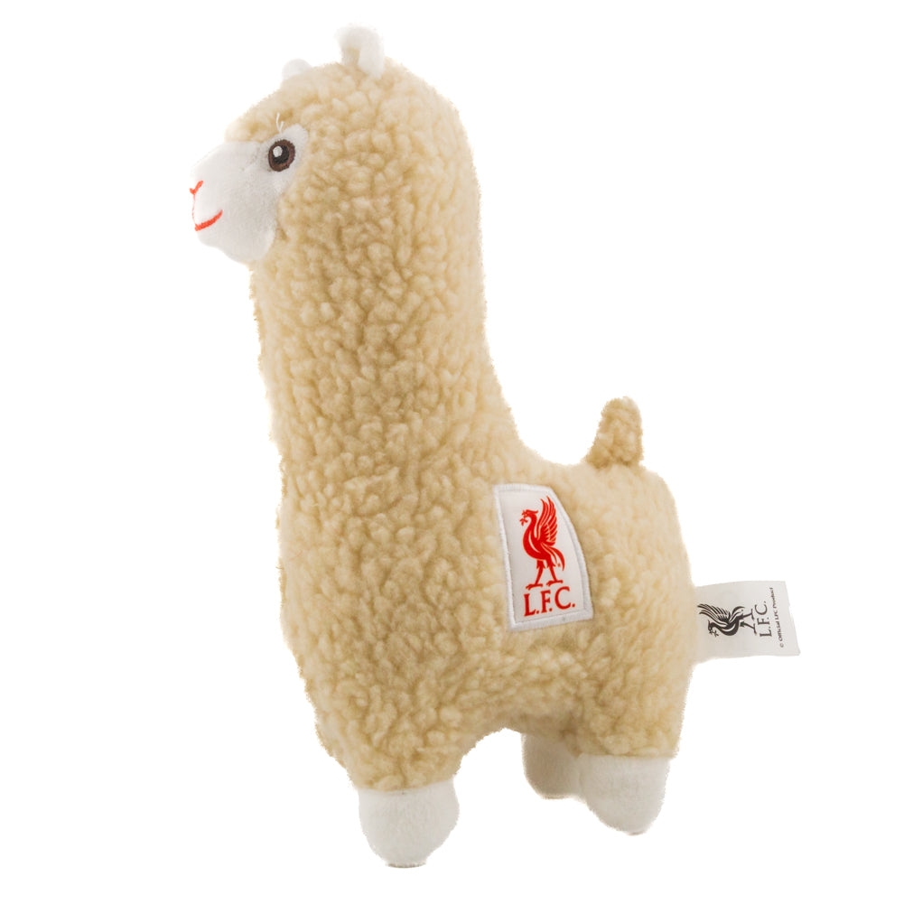 Soft Cream Liverpool FC Polyester Plush Llama about 24cm Tall