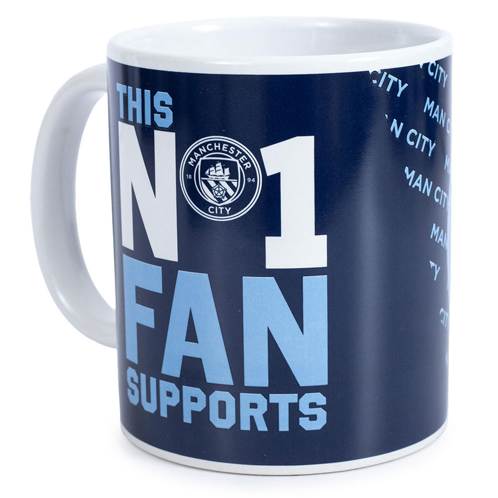 Navy Blue Manchester City FC Premium No. 1 Fan Ceramic Coffee Mug