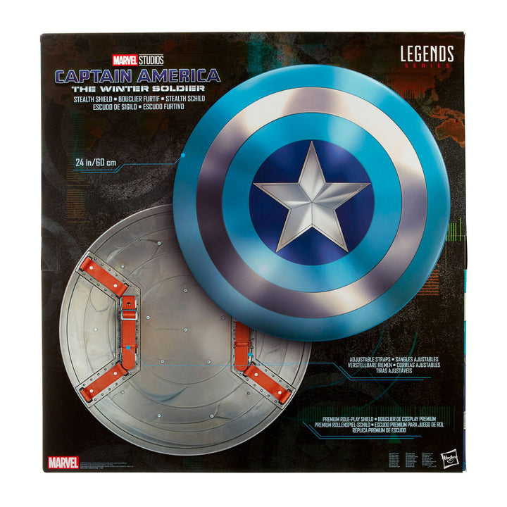 Authentic 1:1 Scale Replica of Marvel Legends Captain America's Stealth Shield for Fans and Collectors
