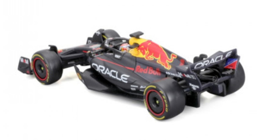 Official 1:43 Scale Diecast Model of Formula 1 Red Bull Racing RB19 Driven by Max Verstappen with Helmet