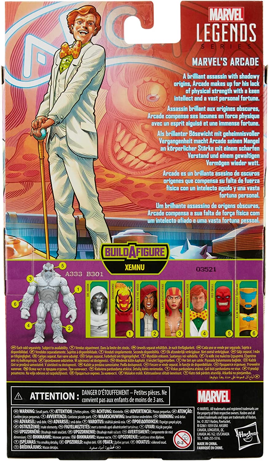 Hasbro Marvel Legends Series 6-Inch Scale Arcade Action Figure for Fans