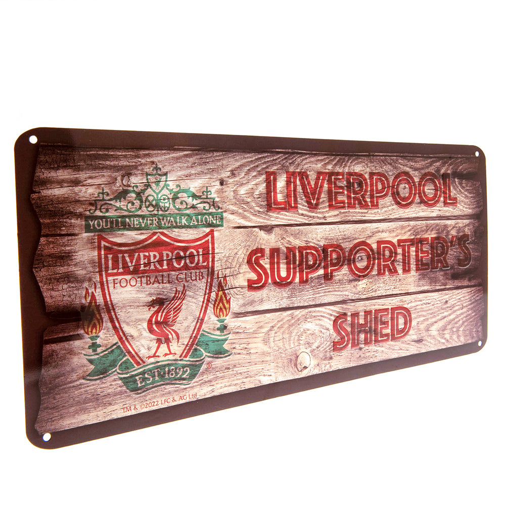 Liverpool Football Club Decorative Metal Shed Sign for Fans