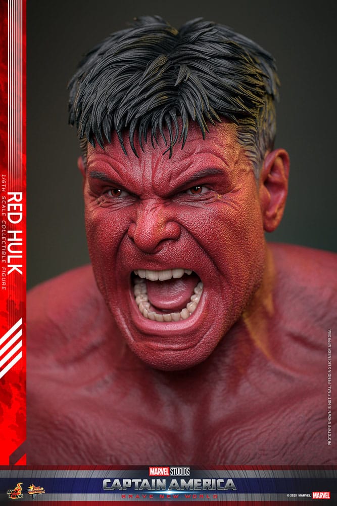 Hot Toys 1/6th Scale Collectible Action Figure of Red Hulk from Captain America: Brave New World