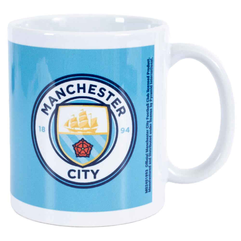 Authentic Manchester City Football Club Emblem Ceramic Coffee Mug for Daily Use