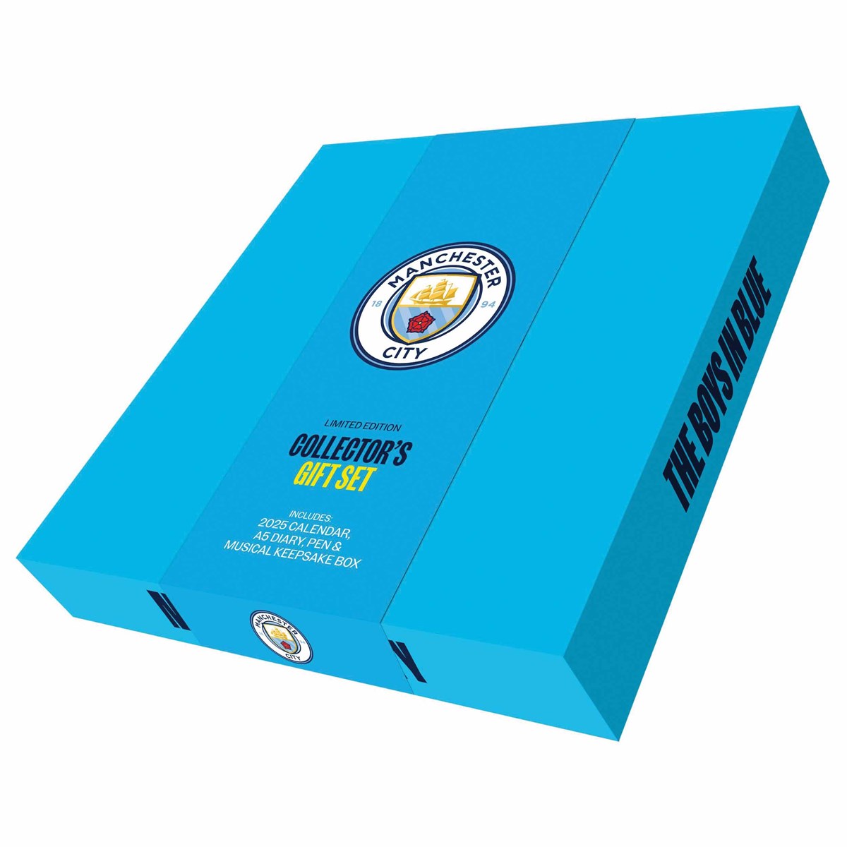 2025 Manchester City FC Musical Gift Box with Calendar and Diary