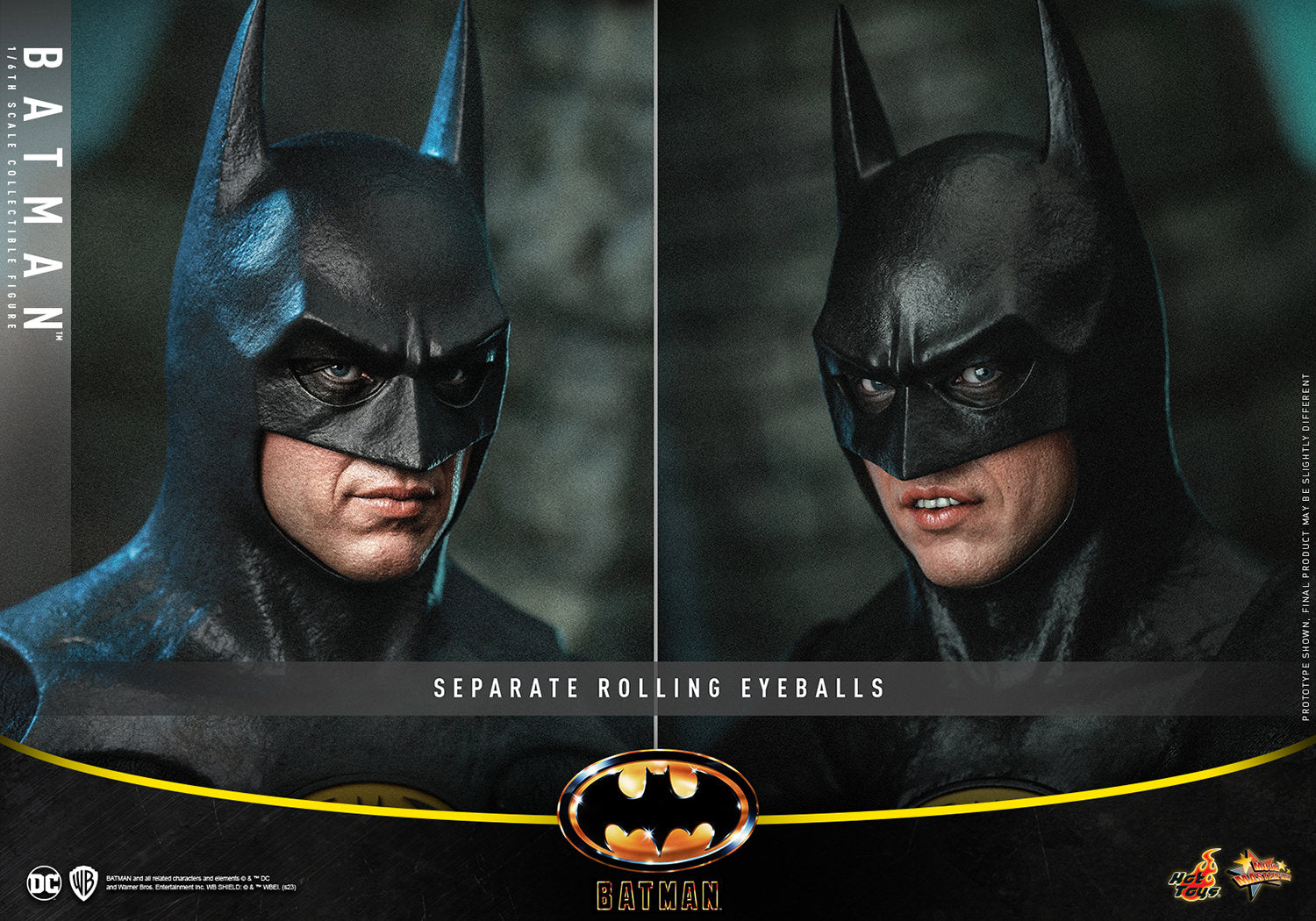 Hot Toys 1/6 Scale DC 1989 Iconic Michael Keaton Batman Figure