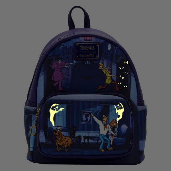 Loungefly Scooby Doo Glow-in-the-Dark Monster Chase Adjustable Mini Backpack