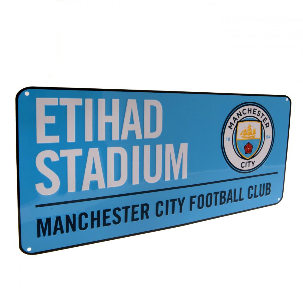 Manchester City Football Club Colourful Street Sign for Wall Decoration