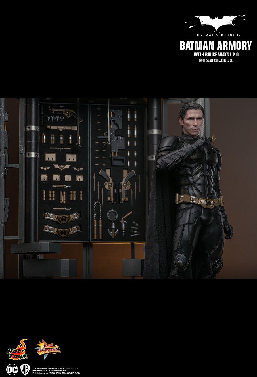 Hot Toys 1/6 Scale Batman Armory Set with Bruce Wayne (2.0)