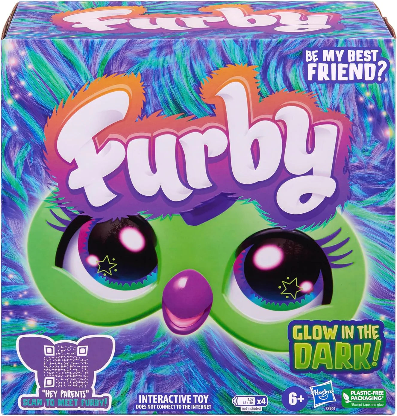 Aurora Glow-in-the-Dark Interactive Plush Toy - Furby for Girls and Boys